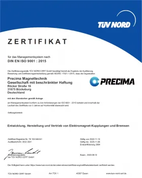 TÜV Nord DIN ISO 9001:2015